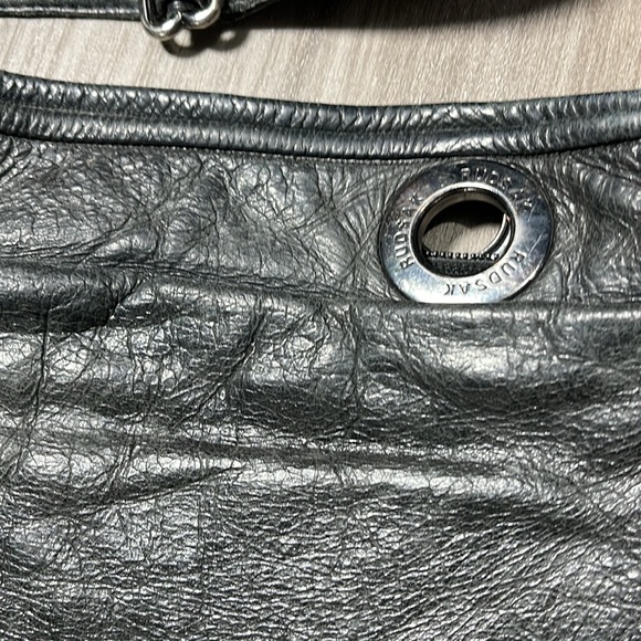 RUDSAK vintage pre loved condition black leather adjustable straps tote bag - Picture 2 of 4